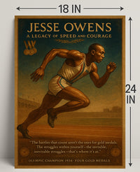 Jesse Owens Legacy of Speed Poster Art PosterGoat
