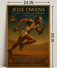 Jesse Owens Legacy of Speed Poster Art PosterGoat