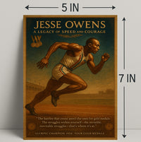 Jesse Owens Legacy of Speed Poster Art PosterGoat