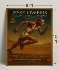 Jesse Owens Legacy of Speed Poster Art PosterGoat