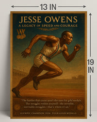 Jesse Owens Legacy of Speed Poster Art PosterGoat