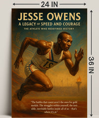 Jesse Owens Legacy of Speed Poster Print PosterGoat