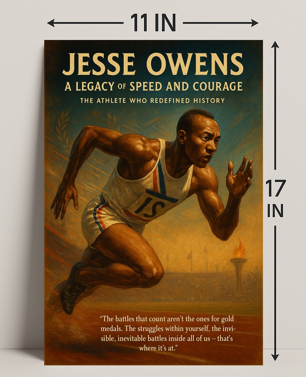 Jesse Owens Legacy of Speed Poster Print PosterGoat