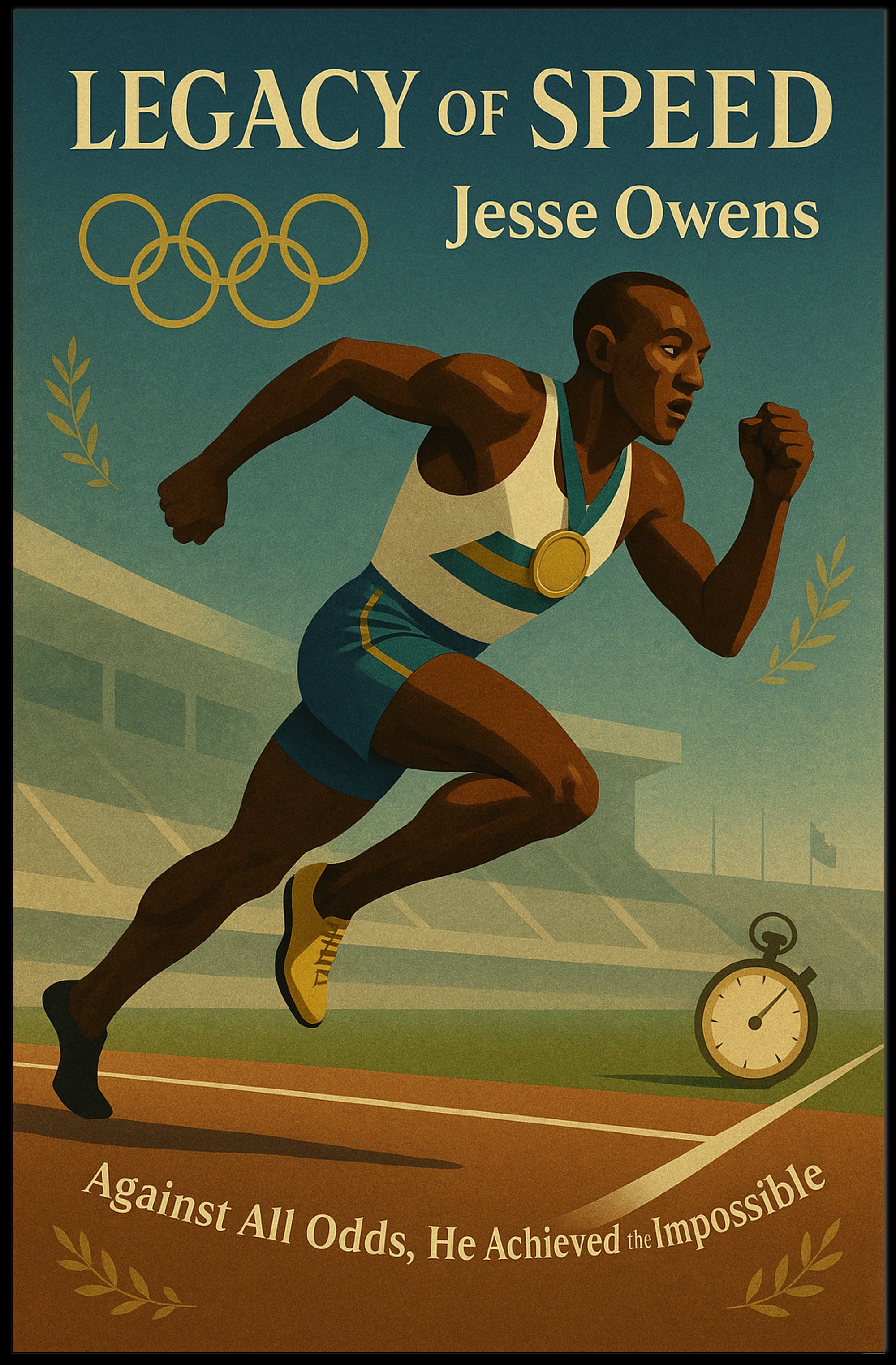 Jesse Owens Legacy of Speed Wall Art Print PosterGoat