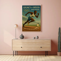 Jesse Owens Legacy of Speed Wall Art Print PosterGoat