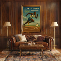 Jesse Owens Legacy of Speed Wall Art Print PosterGoat