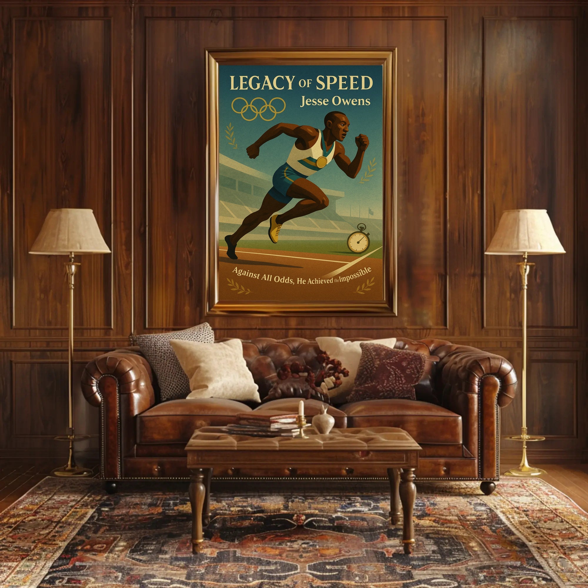Jesse Owens Legacy of Speed Wall Art Print PosterGoat