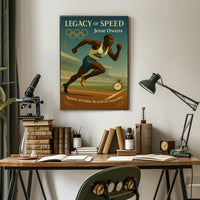 Jesse Owens Legacy of Speed Wall Art Print PosterGoat