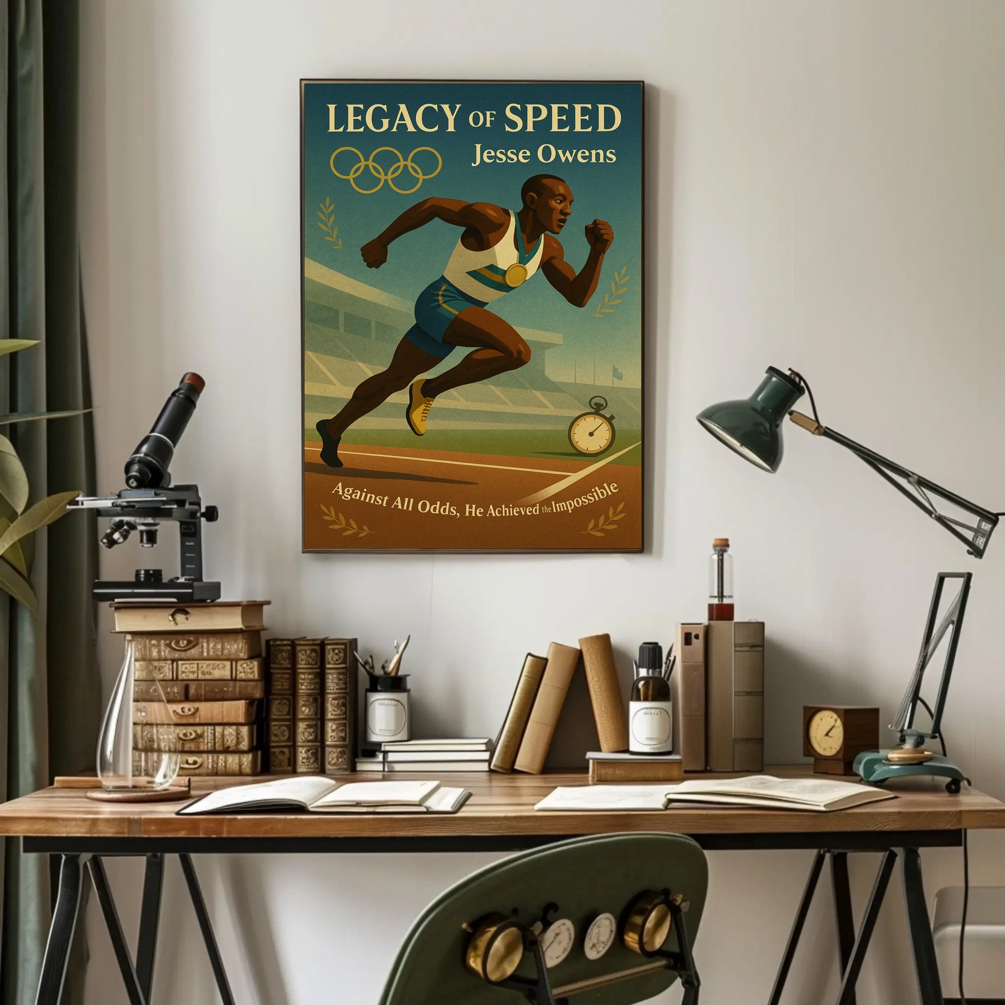 Jesse Owens Legacy of Speed Wall Art Print PosterGoat