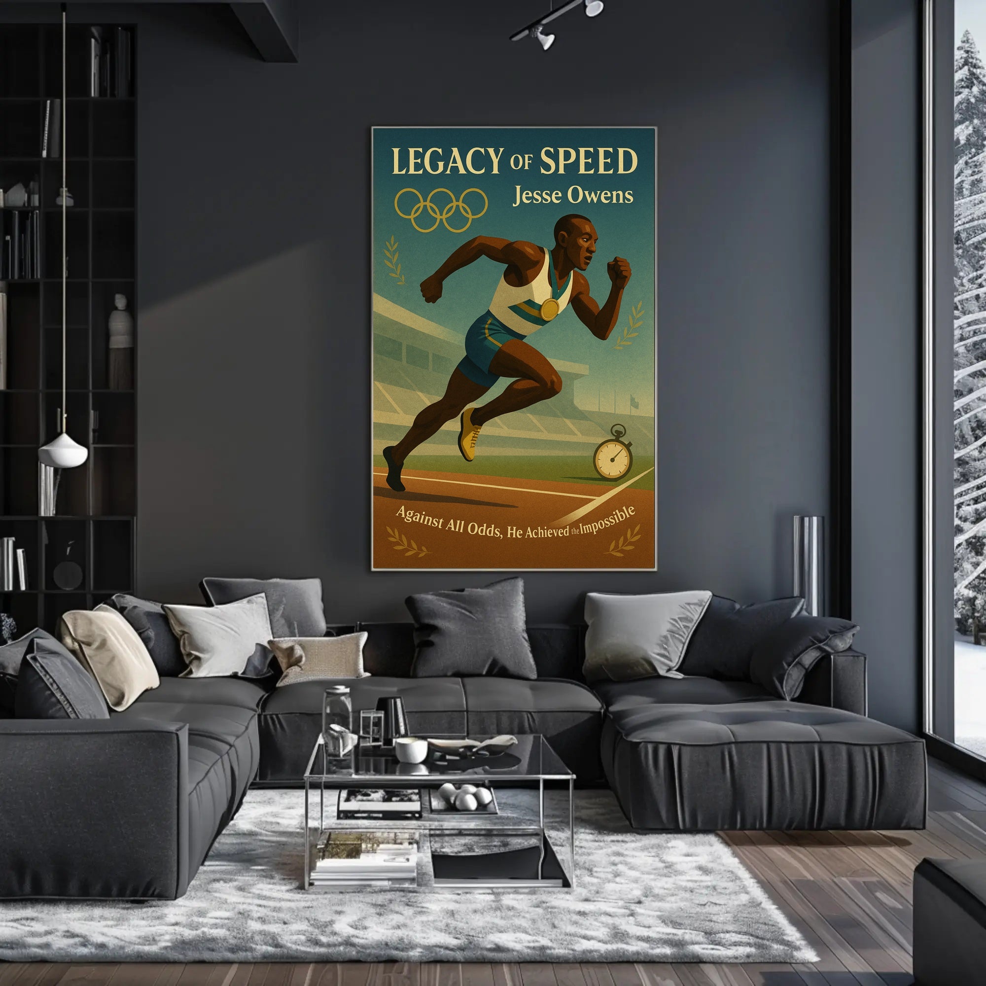 Jesse Owens Legacy of Speed Wall Art Print PosterGoat