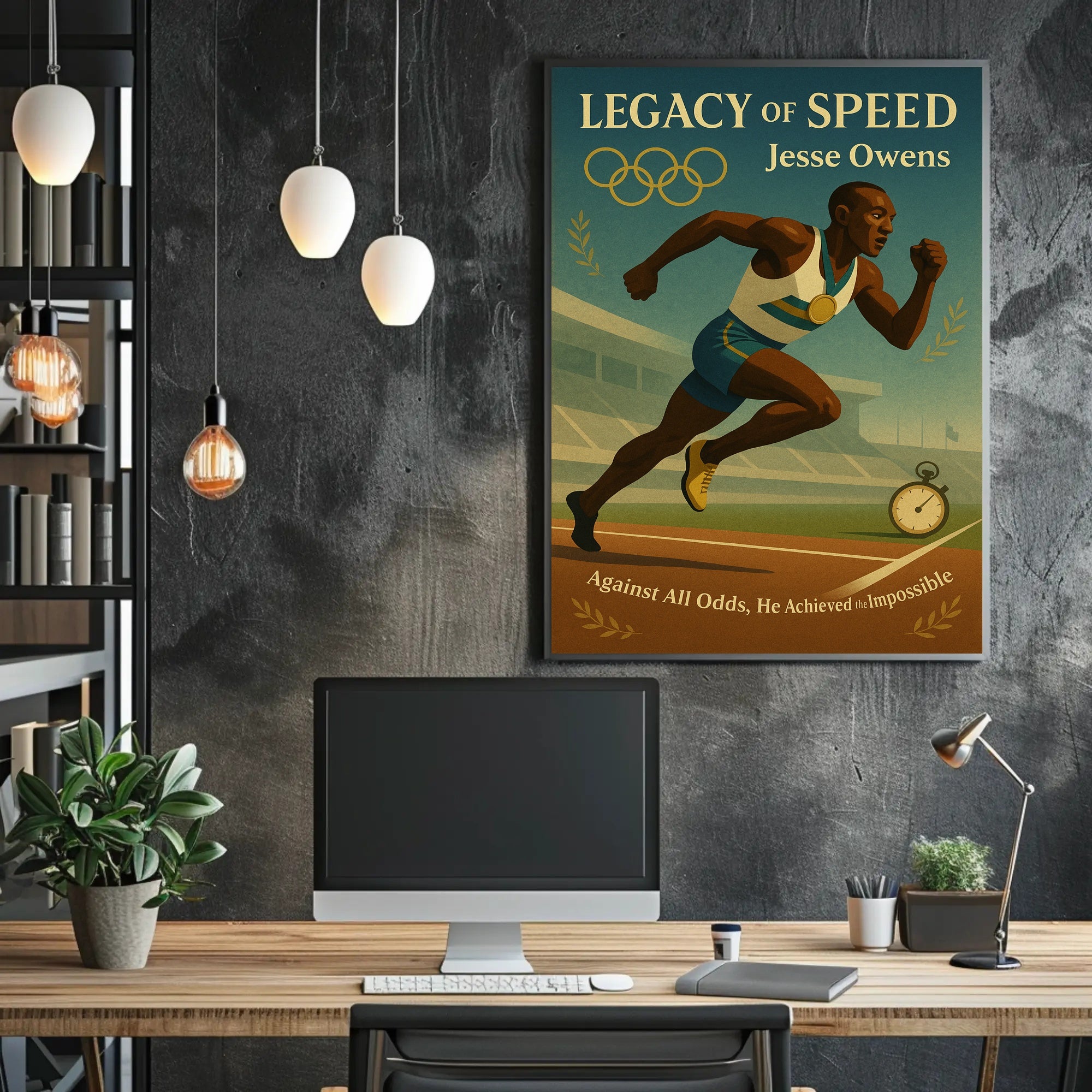 Jesse Owens Legacy of Speed Wall Art Print PosterGoat
