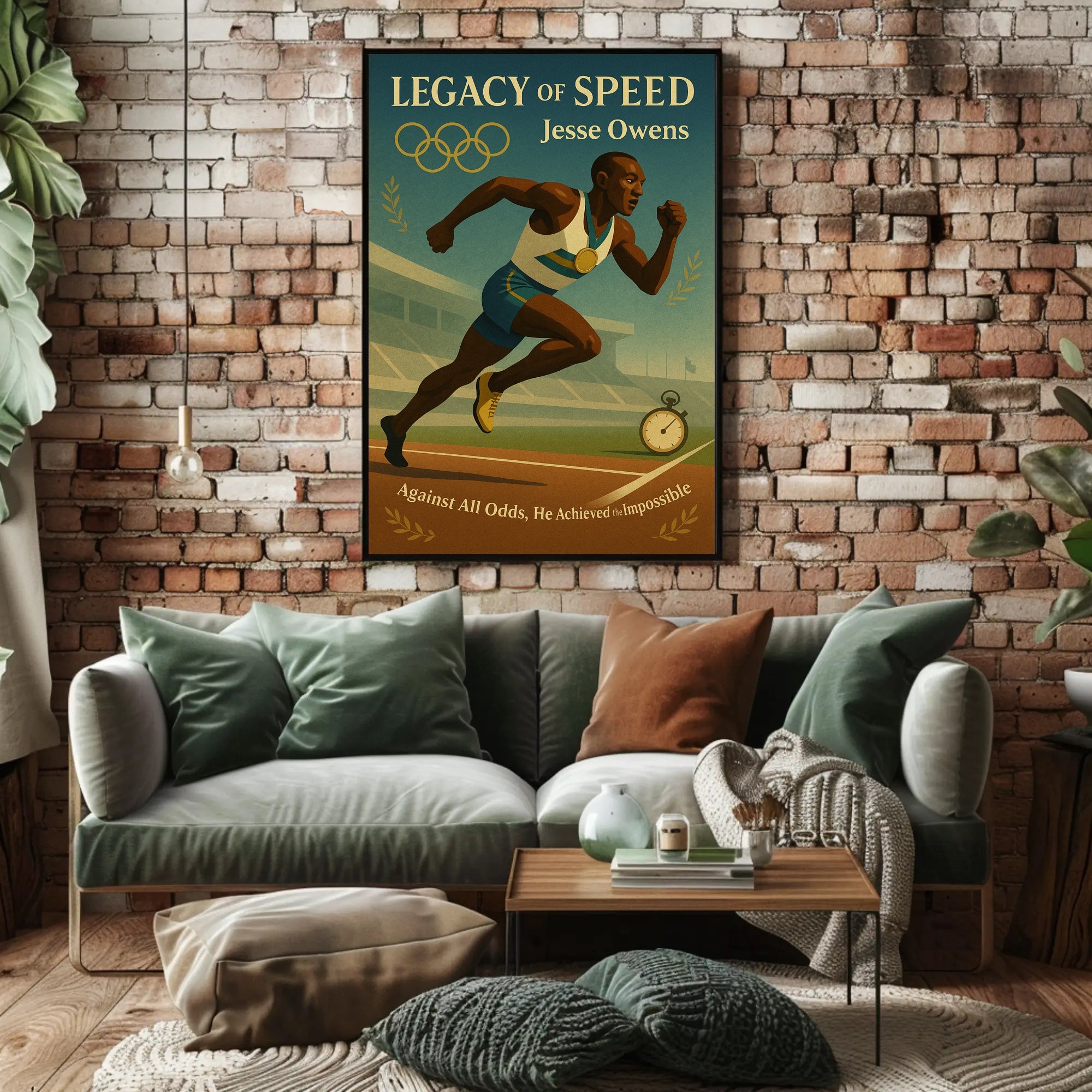 Jesse Owens Legacy of Speed Wall Art Print PosterGoat