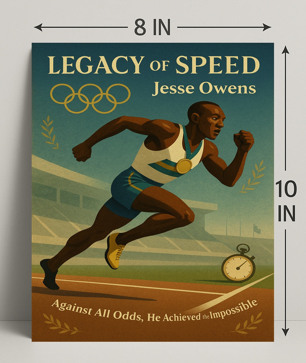 Jesse Owens Legacy of Speed Wall Art Print PosterGoat