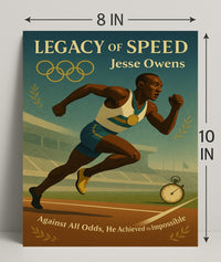 Jesse Owens Legacy of Speed Wall Art Print PosterGoat