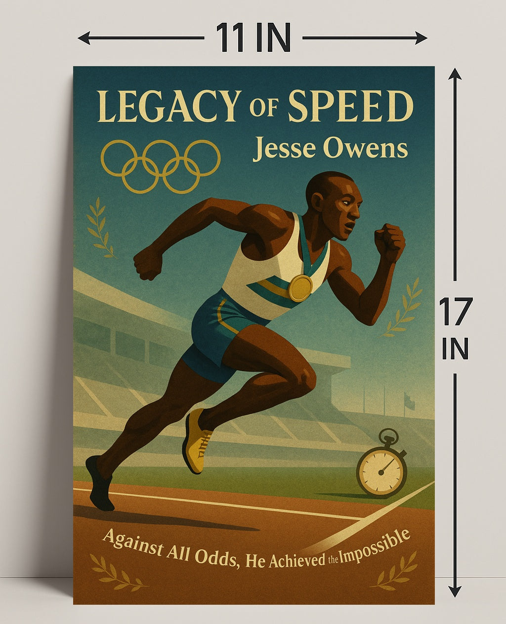 Jesse Owens Legacy of Speed Wall Art Print PosterGoat