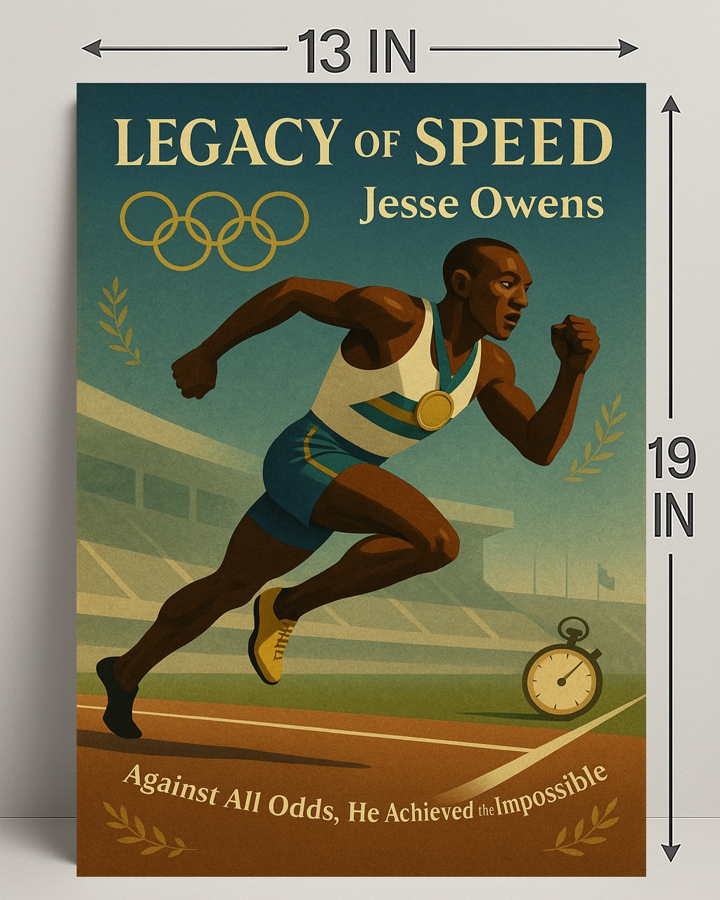 Jesse Owens Legacy of Speed Wall Art Print PosterGoat