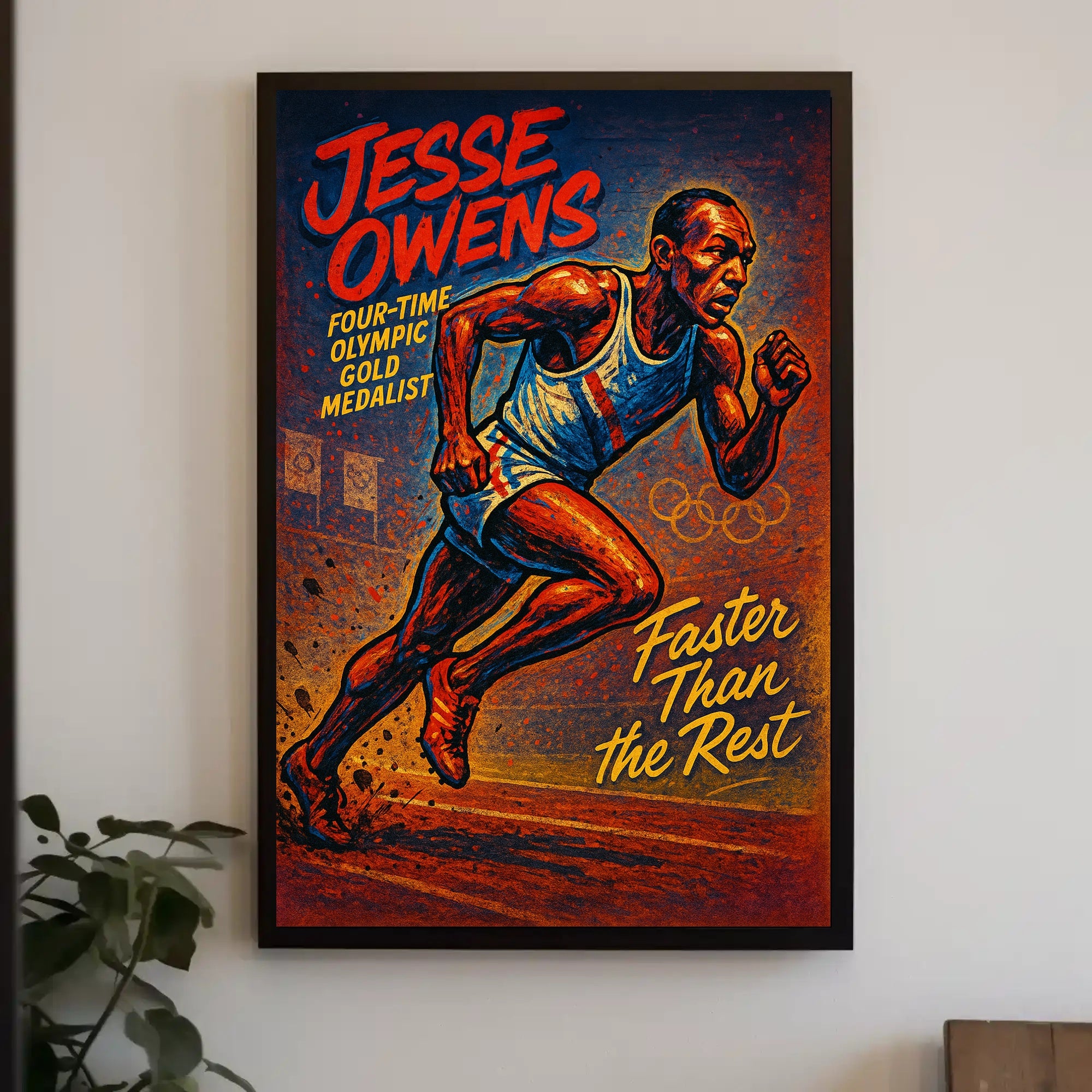 Jesse Owens Olympic Gold Medalist Poster PosterGoat
