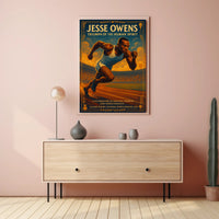 Jesse Owens Triumph of the Human Spirit Poster PosterGoat