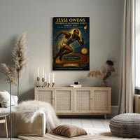 Jesse Owens Triumph of the Human Spirit Poster PosterGoat