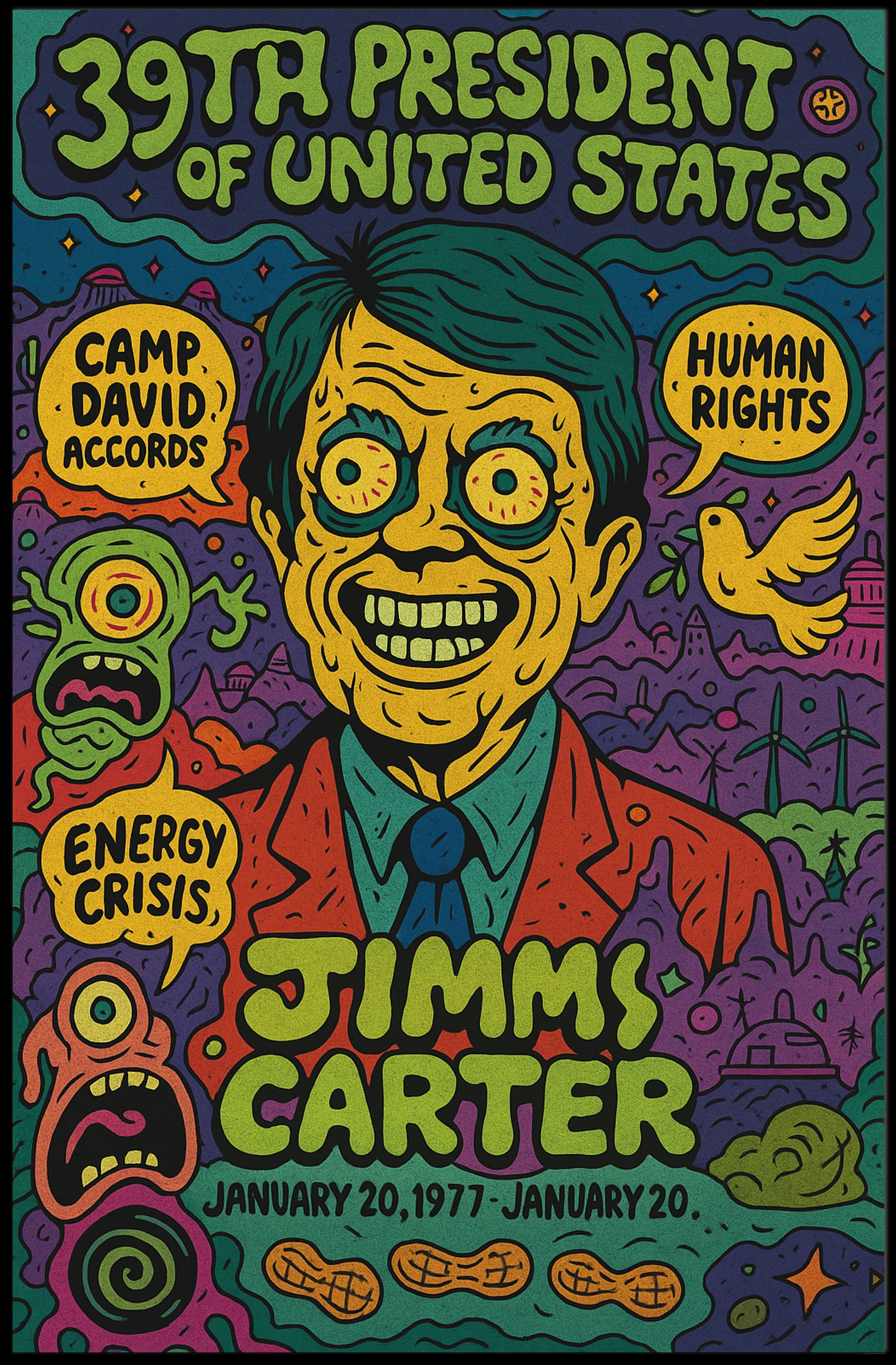 Jimmy Carter 39Th President Poster PosterGoat