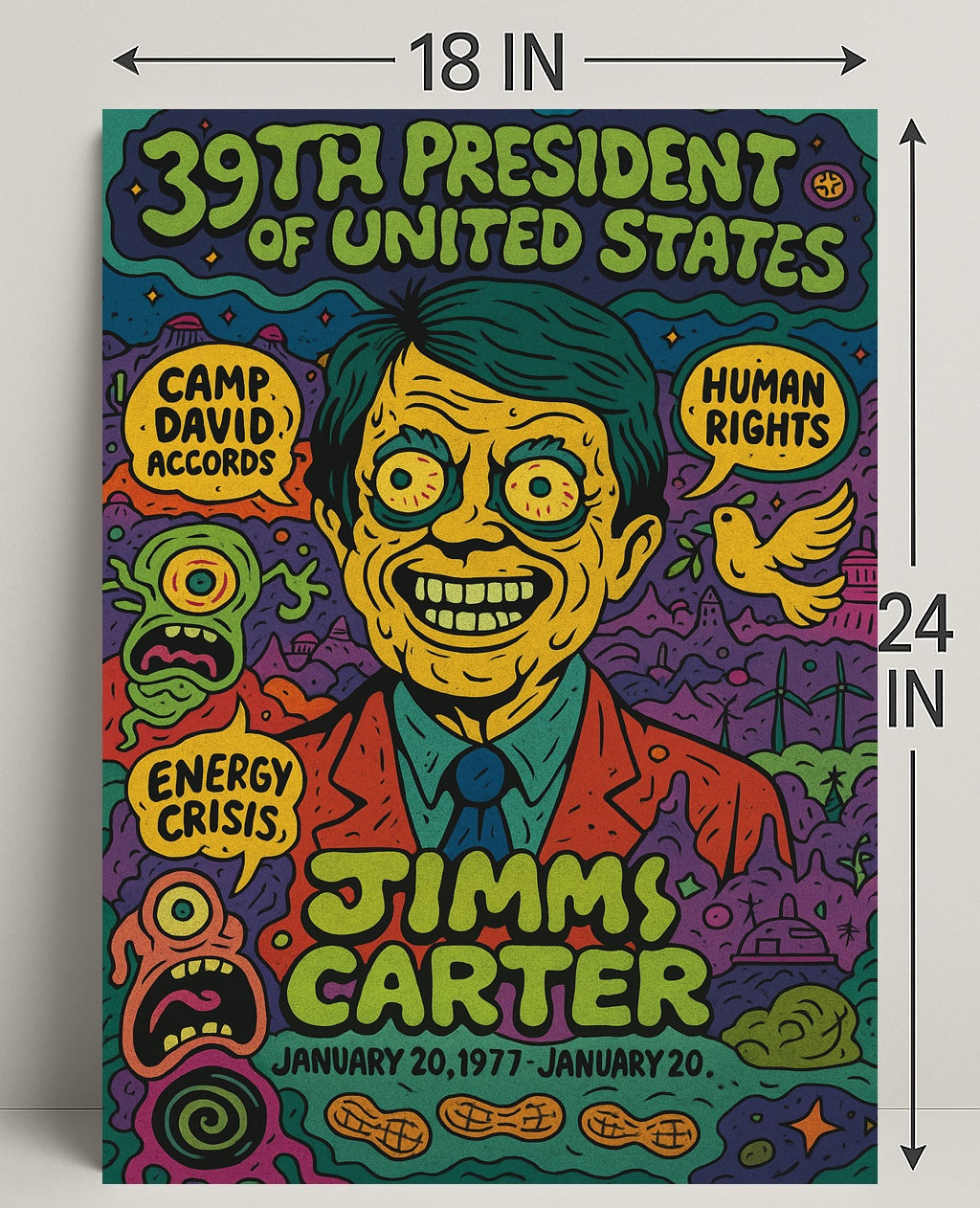 Jimmy Carter 39Th President Poster PosterGoat