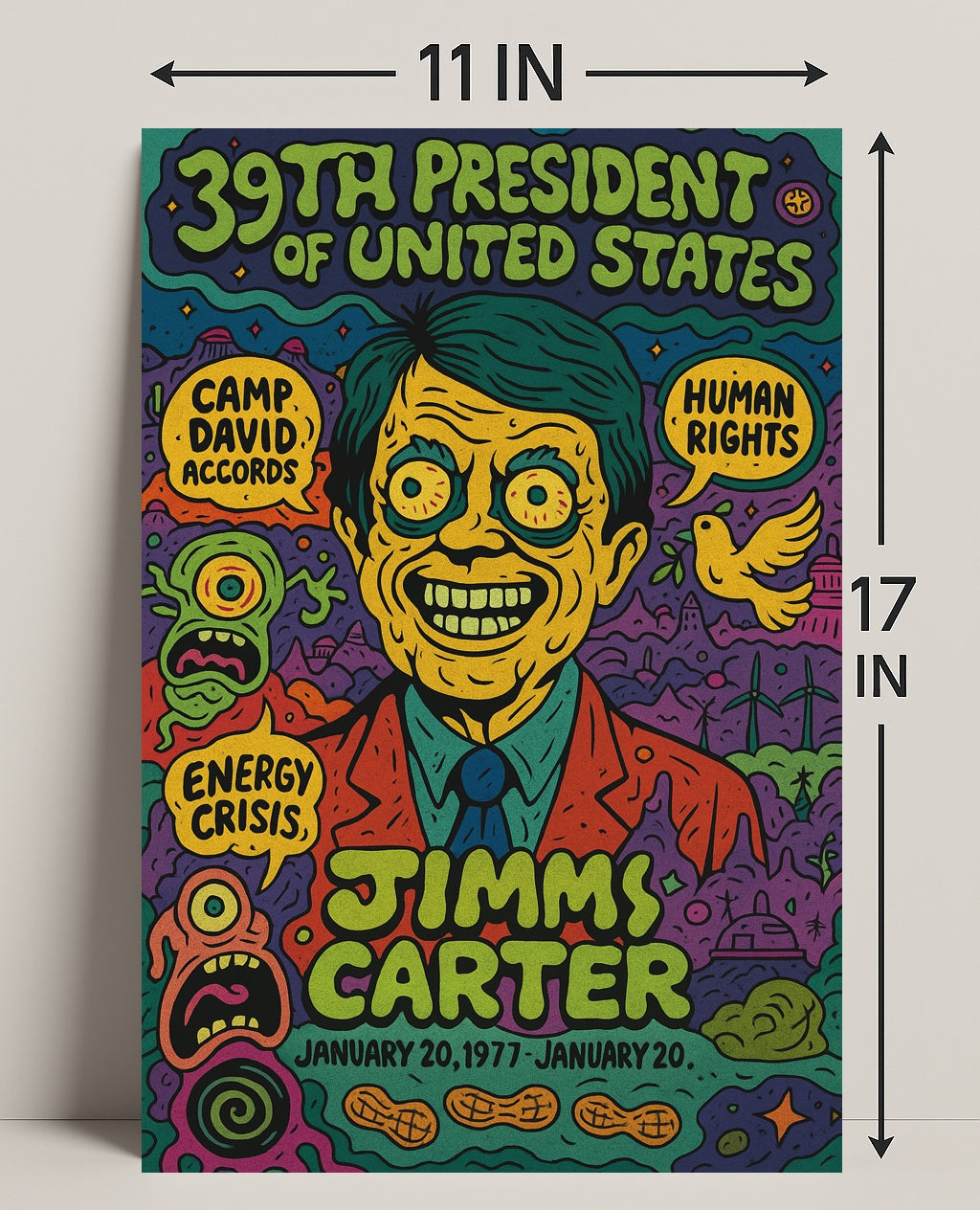 Jimmy Carter 39Th President Poster PosterGoat