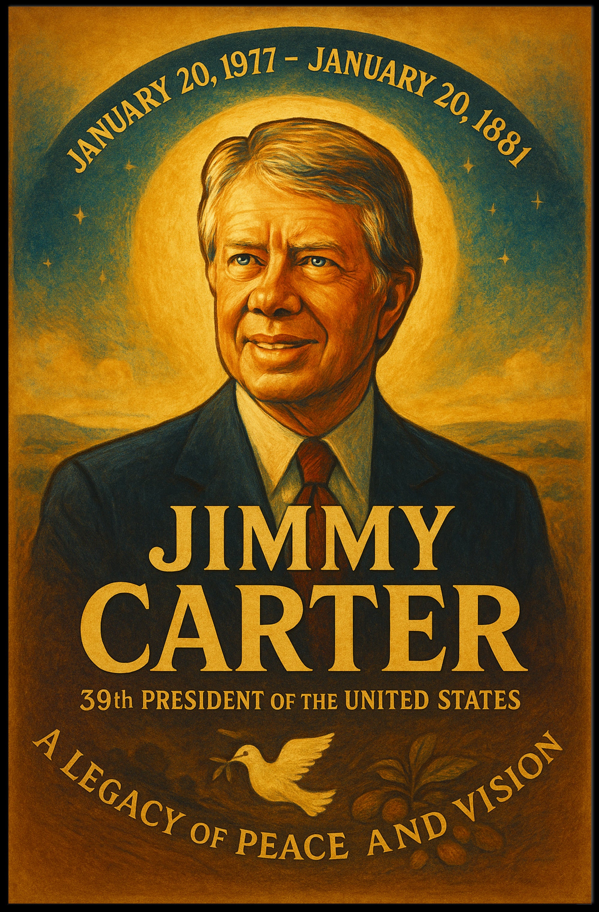 Jimmy Carter 39th President Poster PosterGoat