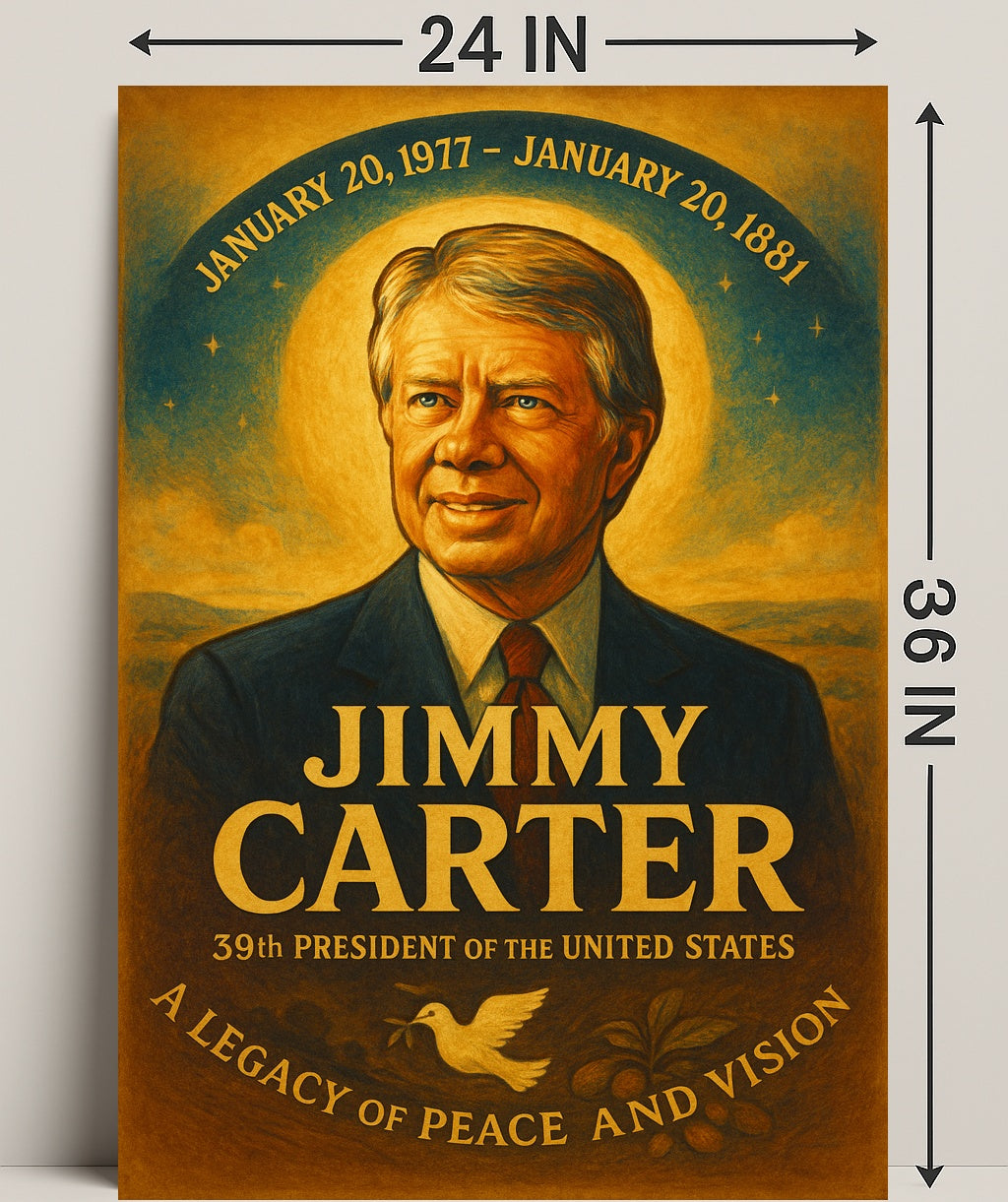 Jimmy Carter 39th President Poster PosterGoat
