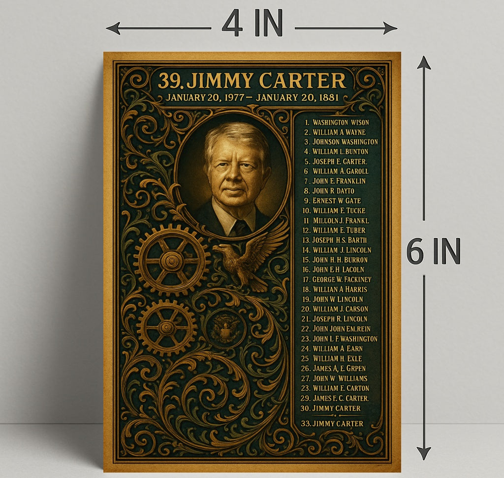 Jimmy Carter 39th President Poster PosterGoat