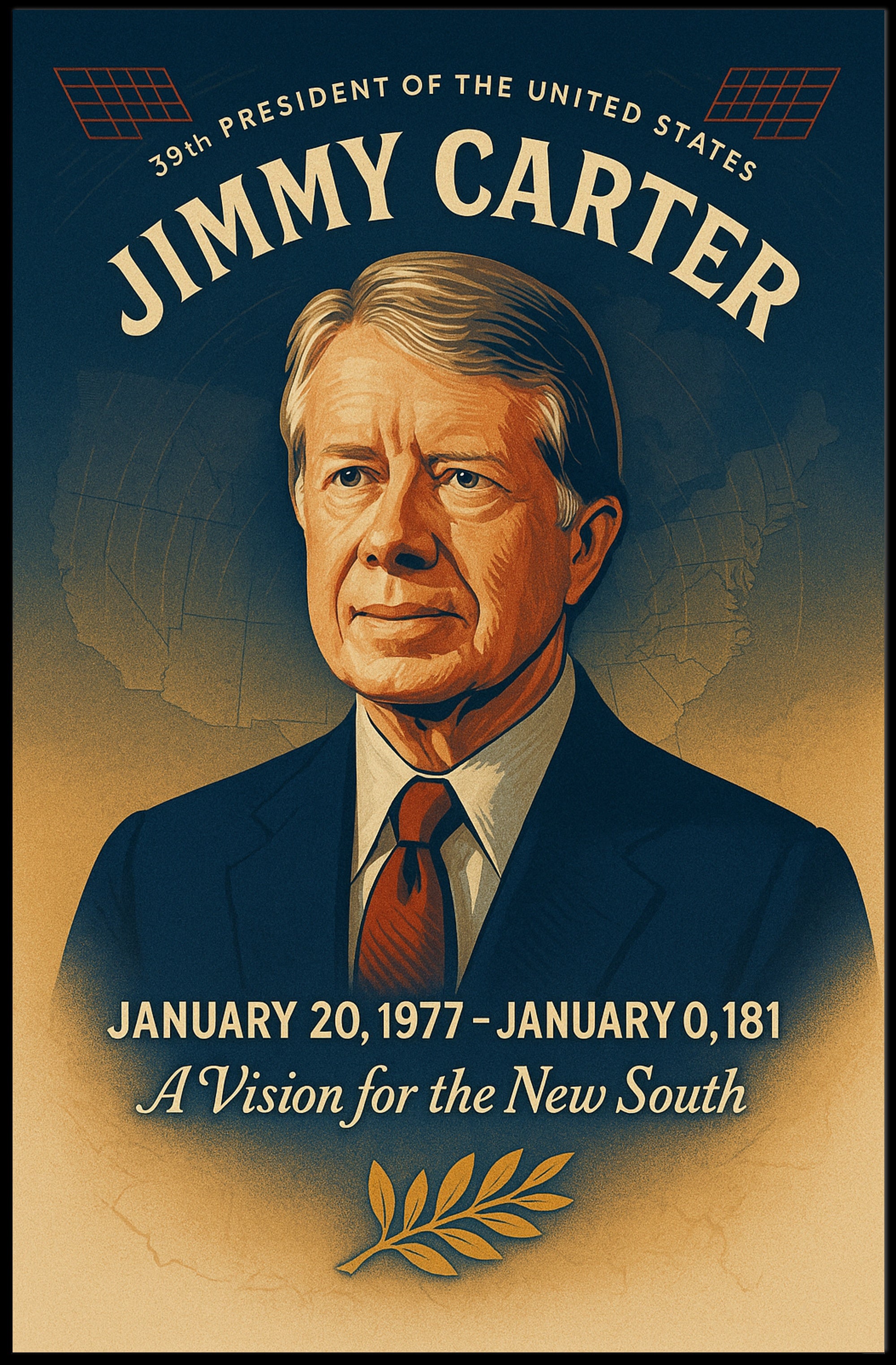 Jimmy Carter 39th President Poster PosterGoat