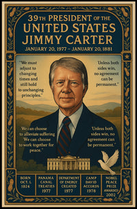 Jimmy Carter 39th President Poster PosterGoat