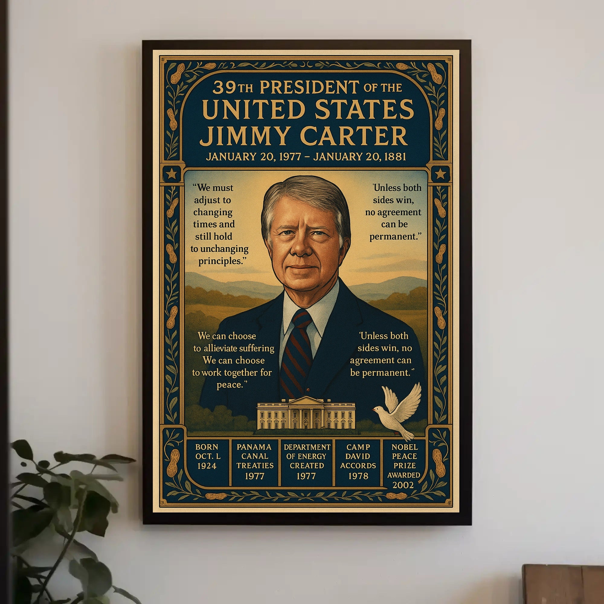 Jimmy Carter 39th President Poster PosterGoat