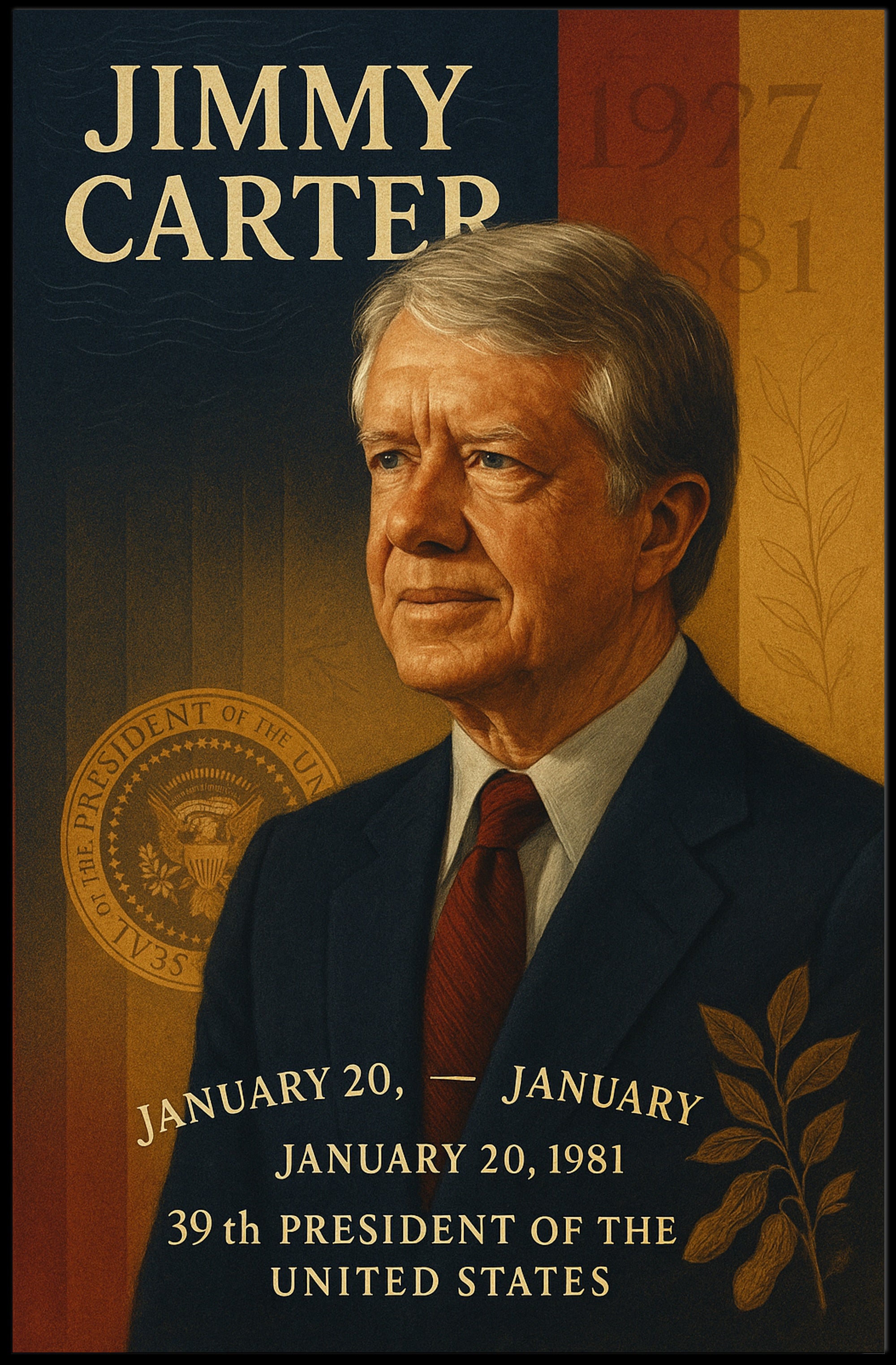 Jimmy Carter 39th President Poster PosterGoat