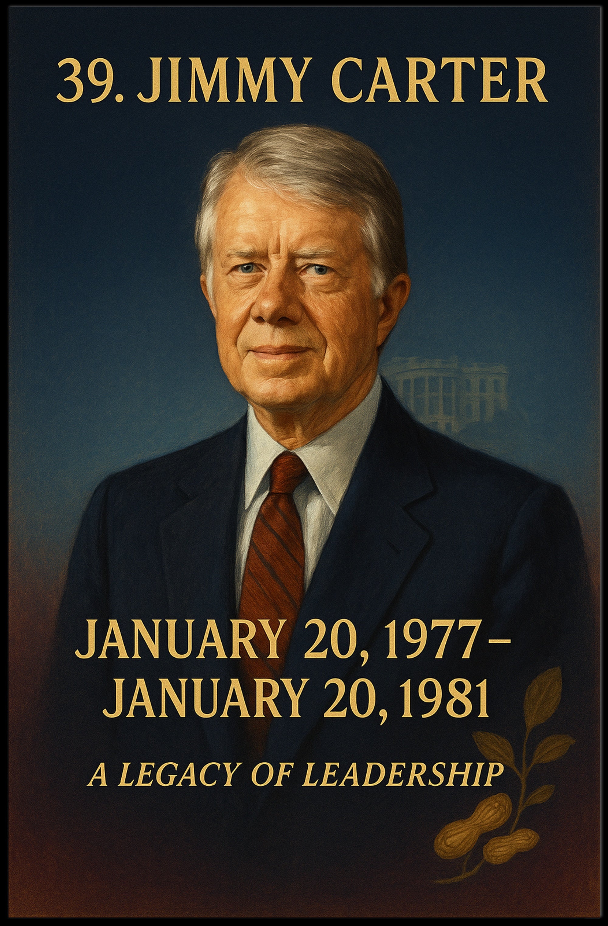 Jimmy Carter 39th President Poster PosterGoat