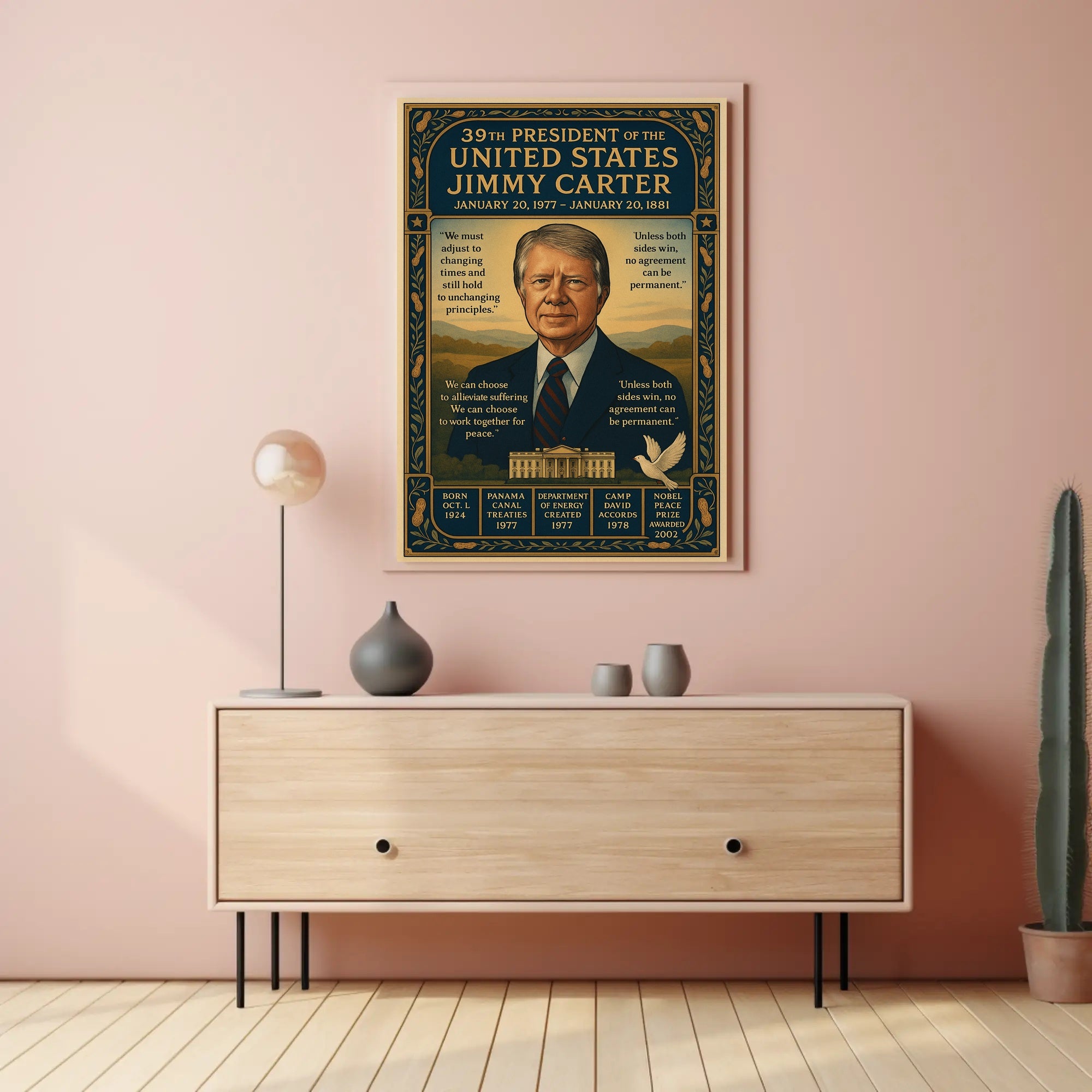 Jimmy Carter 39th President Poster PosterGoat