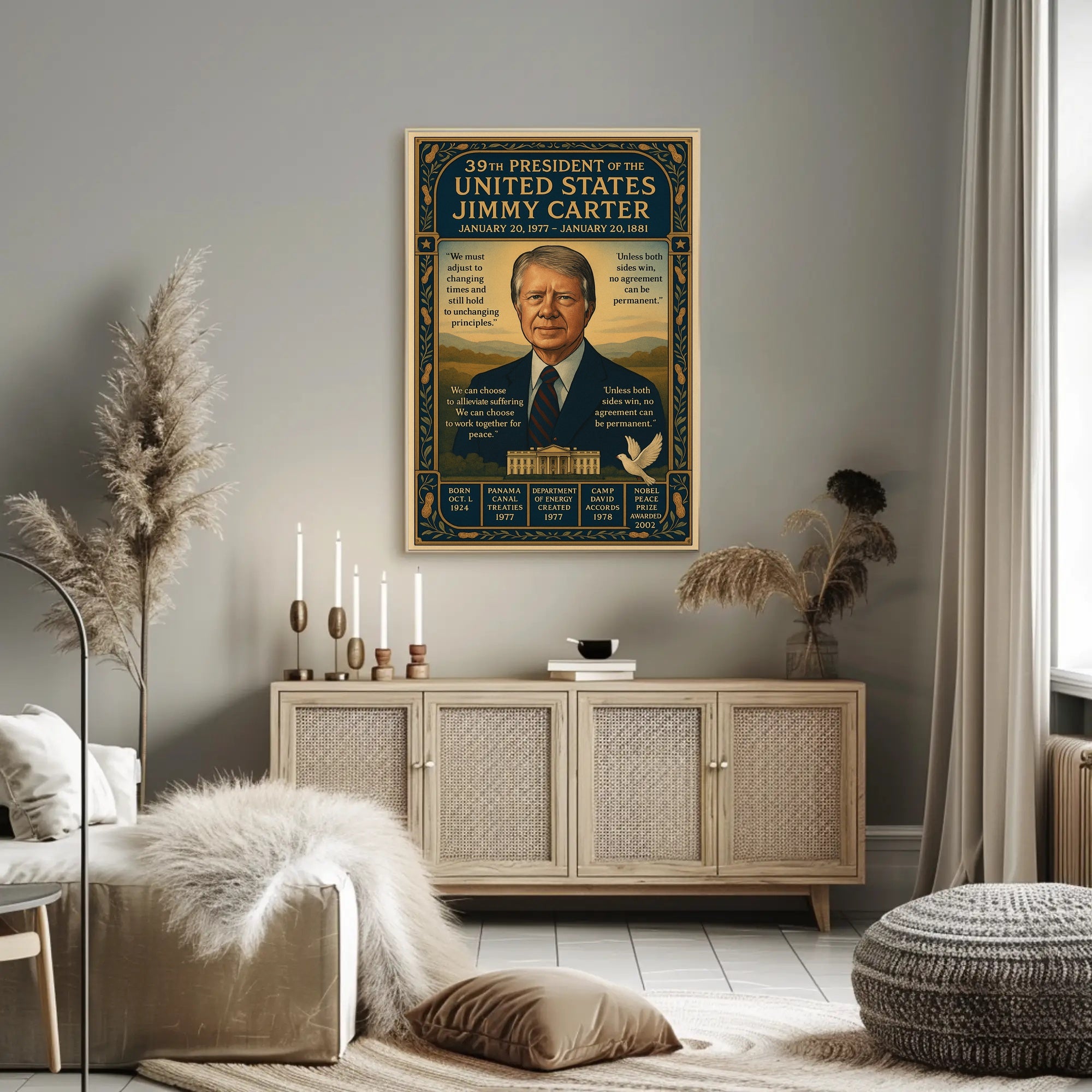 Jimmy Carter 39th President Poster PosterGoat
