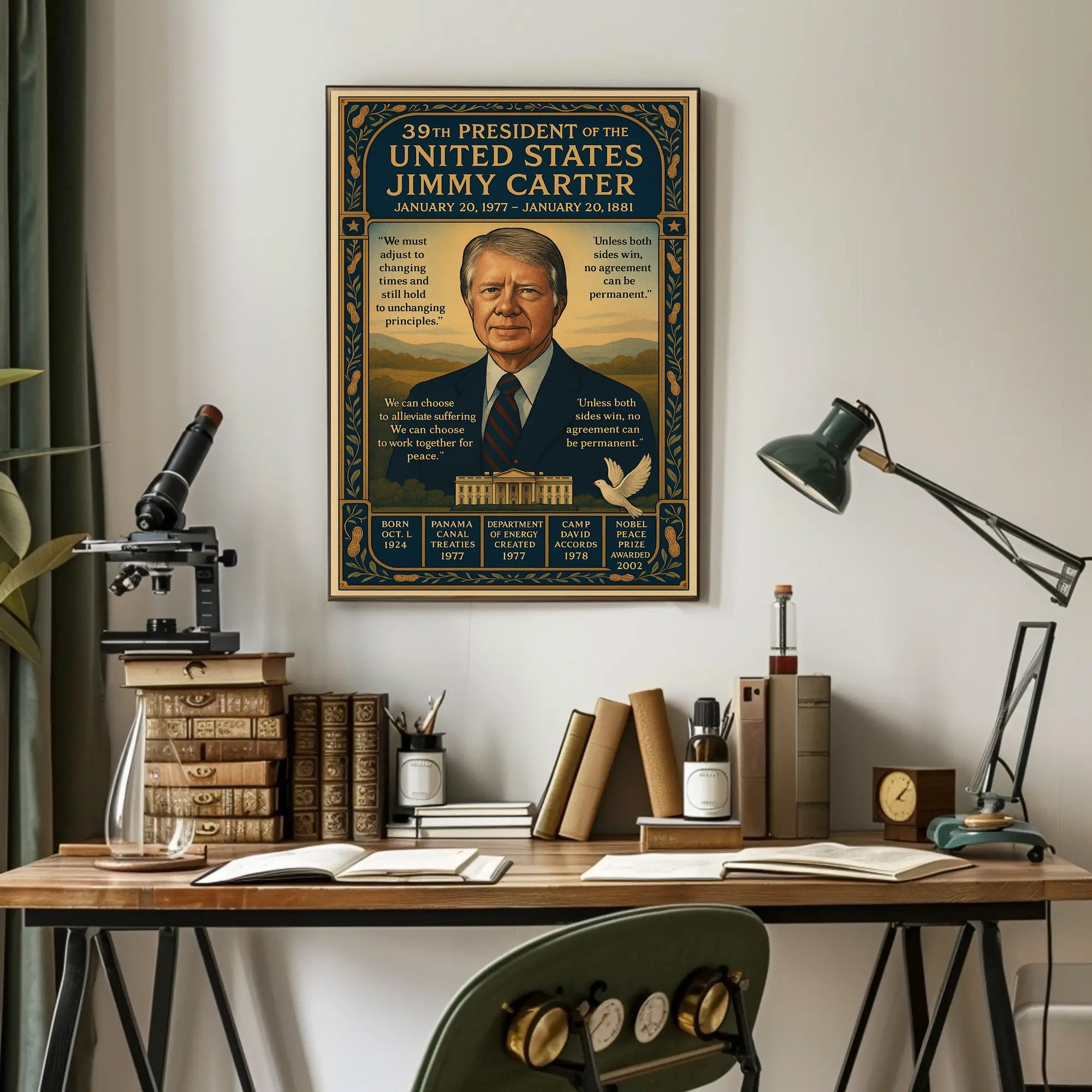 Jimmy Carter 39th President Poster PosterGoat