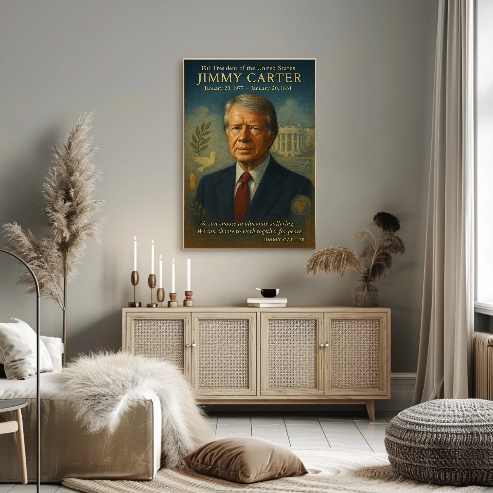 Jimmy Carter 39th President Poster PosterGoat