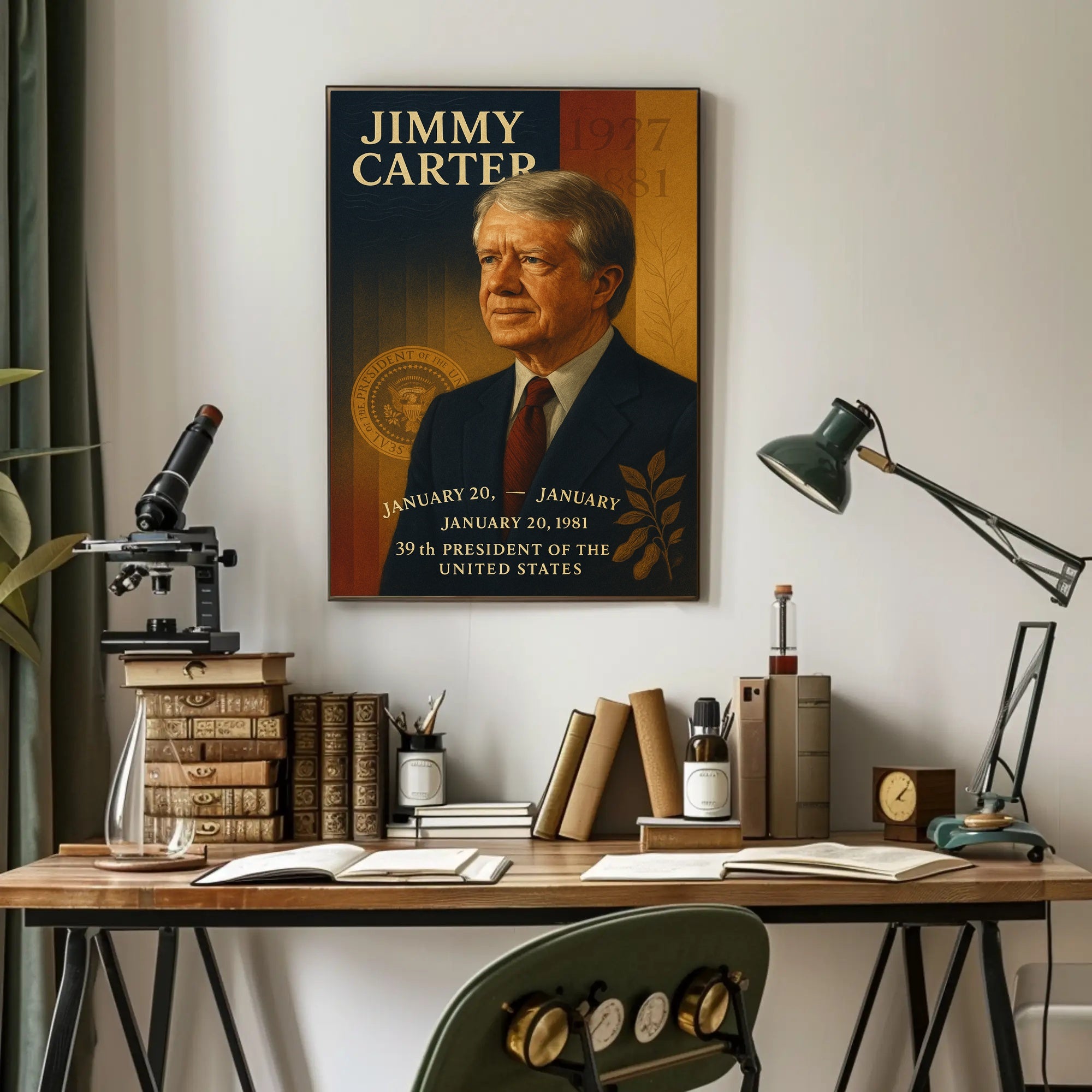 Jimmy Carter 39th President Poster PosterGoat