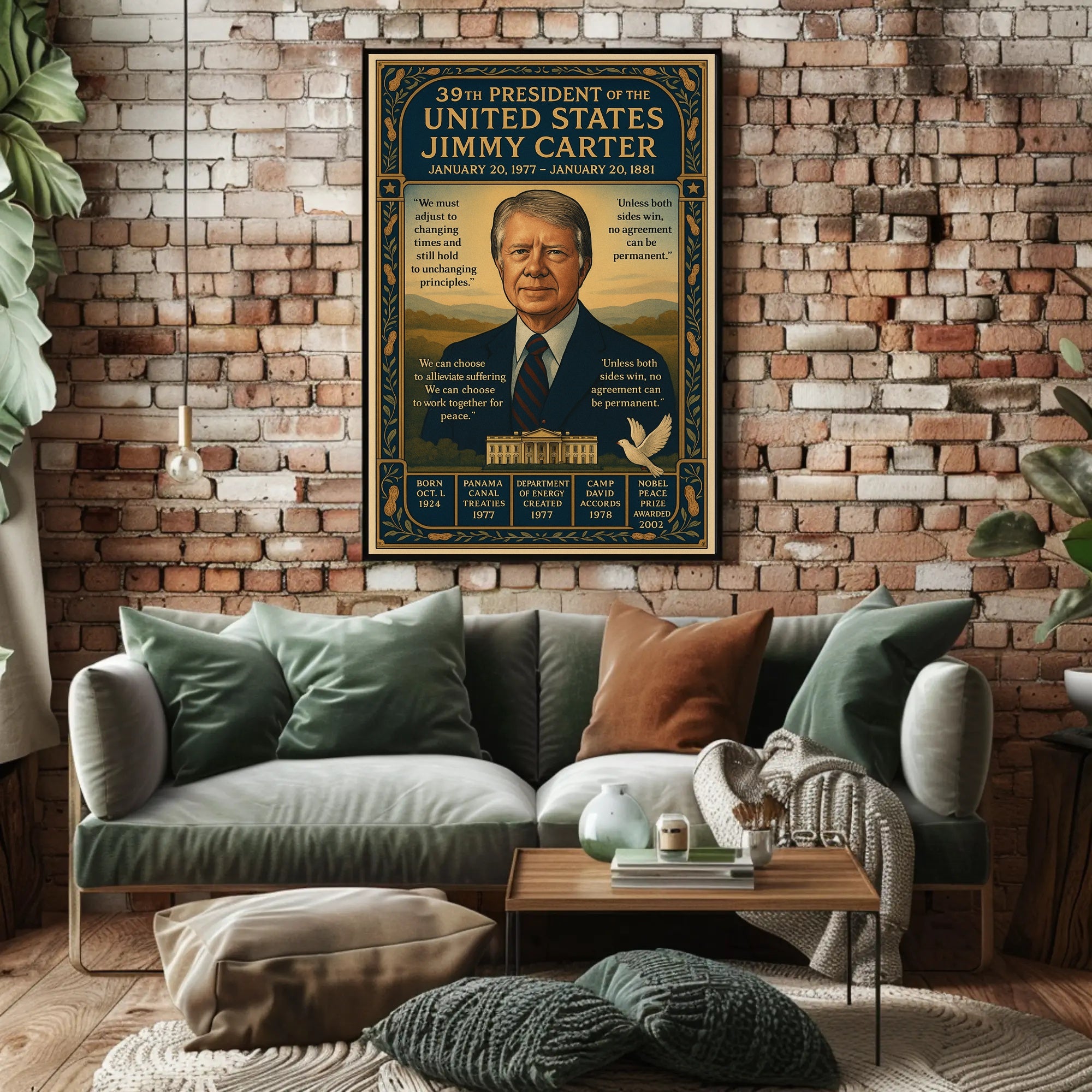 Jimmy Carter 39th President Poster PosterGoat