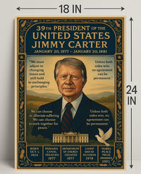 Jimmy Carter 39th President Poster PosterGoat