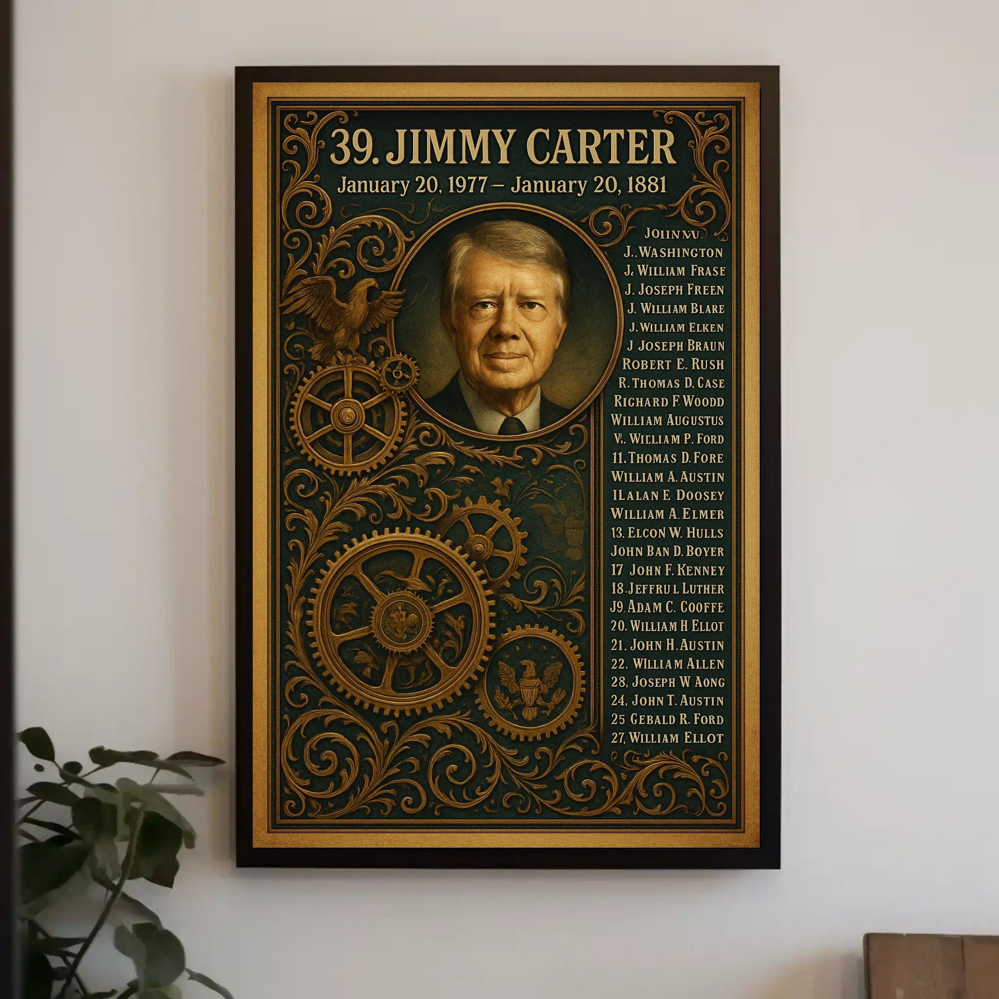 Jimmy Carter 39th President Poster PosterGoat