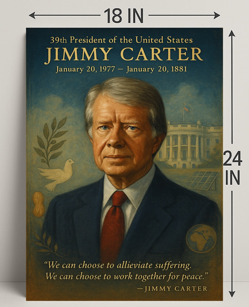 Jimmy Carter 39th President Poster PosterGoat