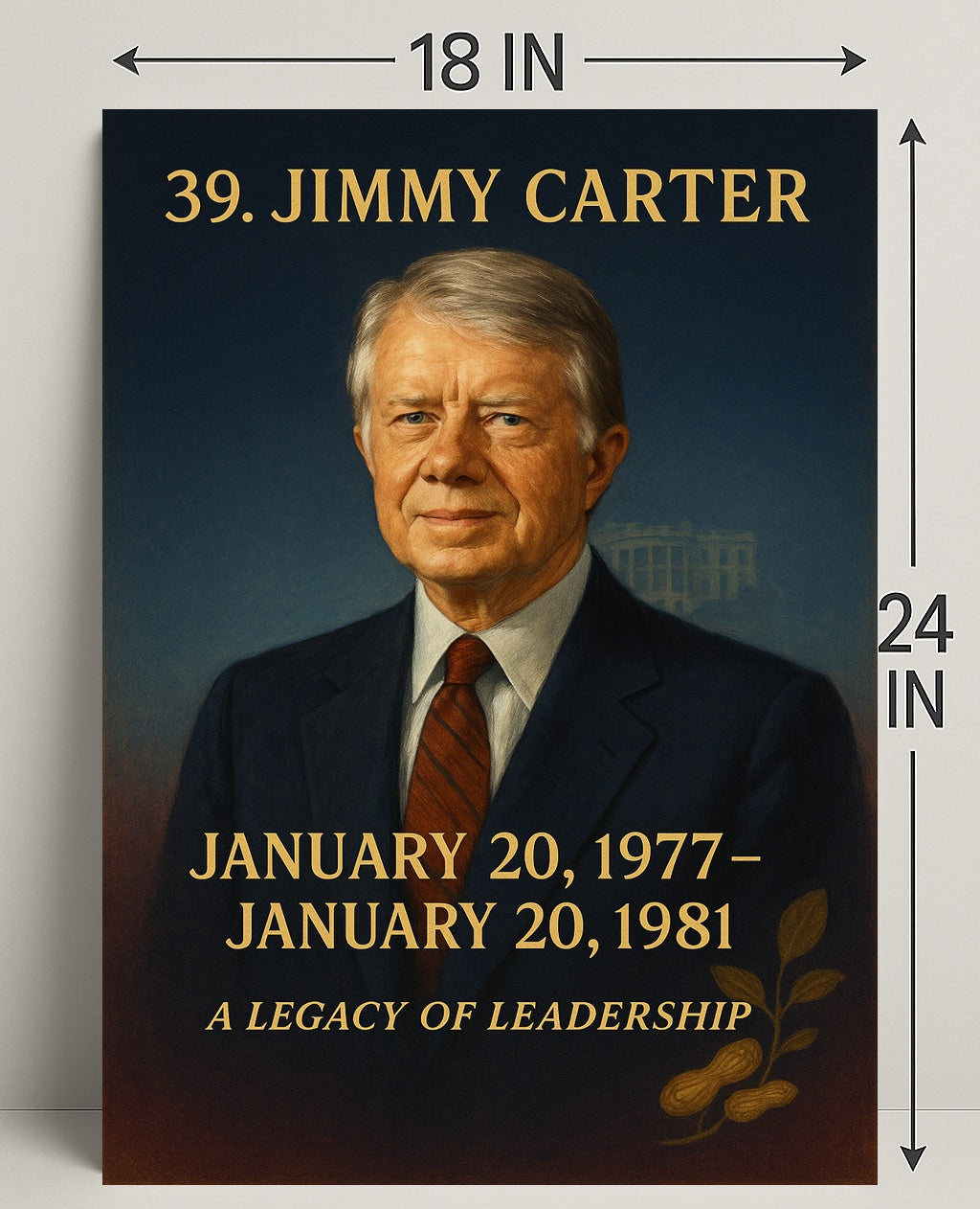 Jimmy Carter 39th President Poster PosterGoat
