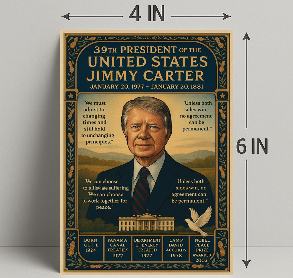 Jimmy Carter 39th President Poster PosterGoat