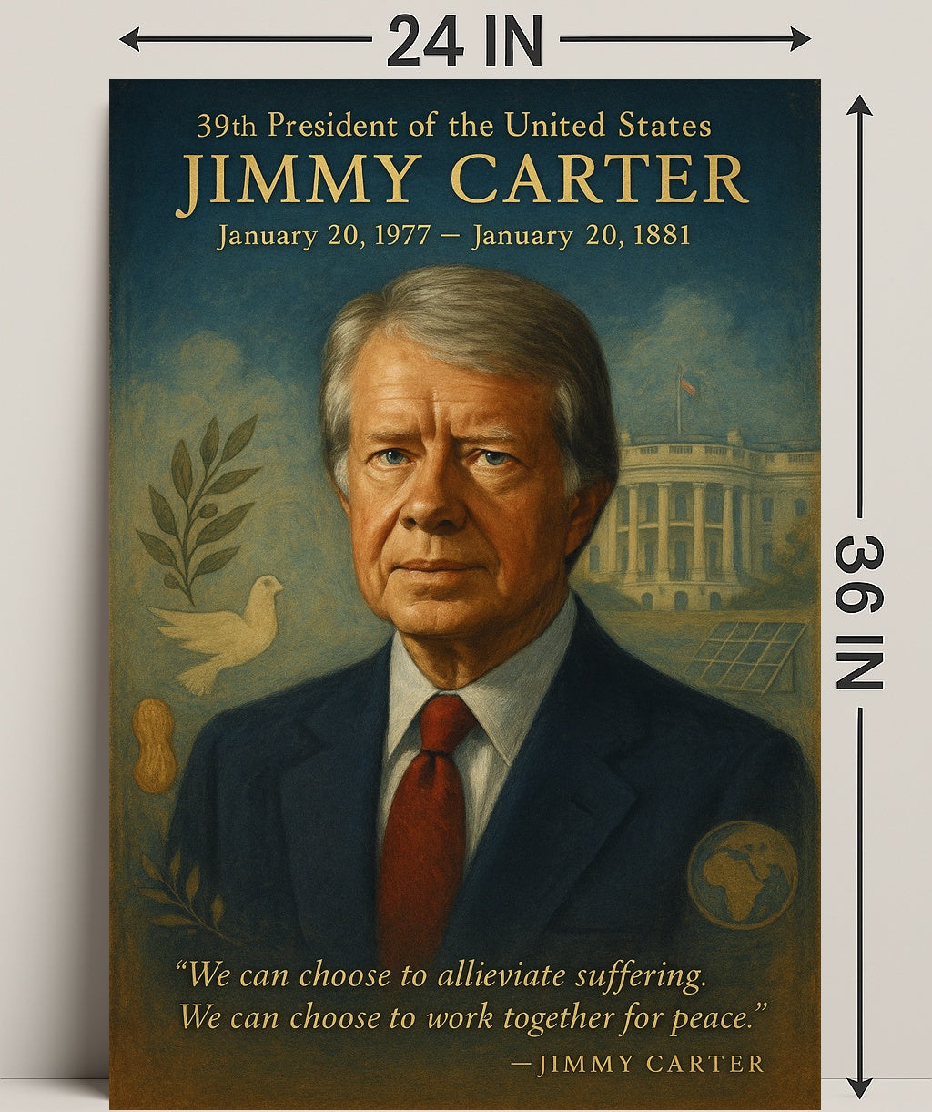 Jimmy Carter 39th President Poster PosterGoat