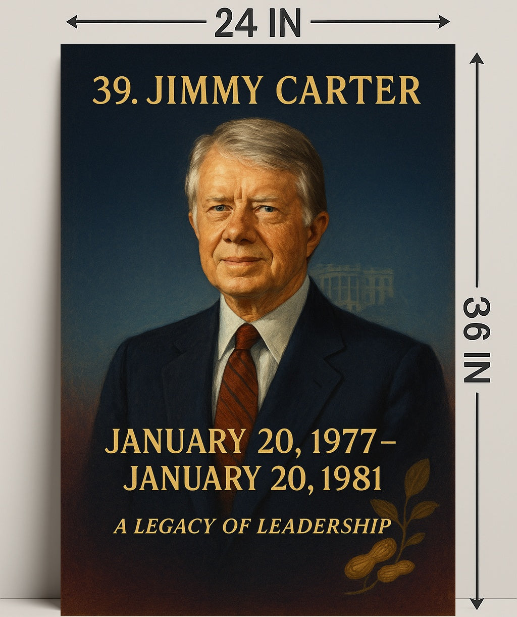 Jimmy Carter 39th President Poster PosterGoat