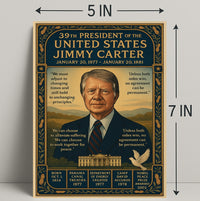 Jimmy Carter 39th President Poster PosterGoat