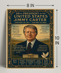 Jimmy Carter 39th President Poster PosterGoat