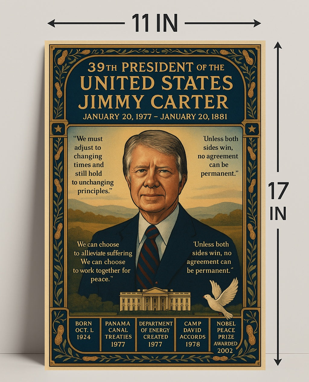 Jimmy Carter 39th President Poster PosterGoat